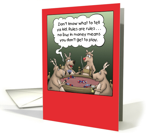 Funny Christmas Card: Reindeer Games card (1322632)