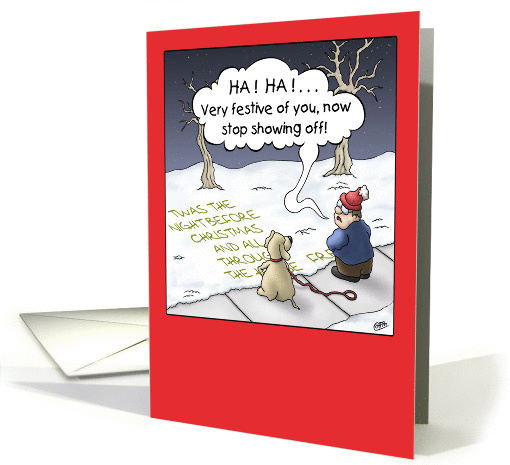 Funny Christmas Card: Steady Flow card (1322636)