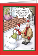 Cartoon Christmas Card: The Wish card