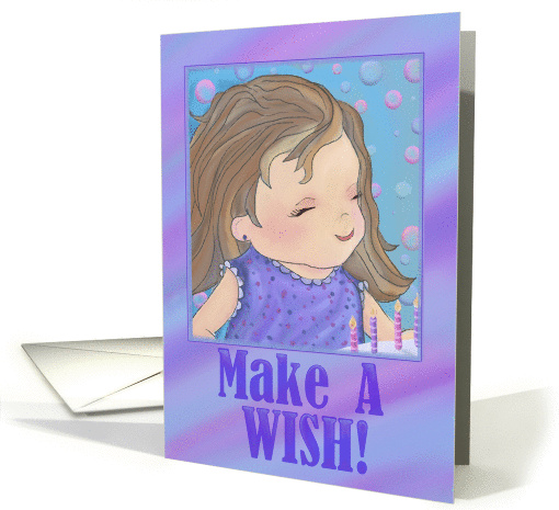 Make A Wish Birthday Card for Girl card (1317122)