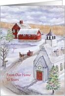 Sleigh Bells Ring in a Winter Wonderland from Our Home to Yours card