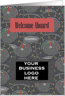 Welcome Aboard to the Newest Car Salesperson/ with Logo card