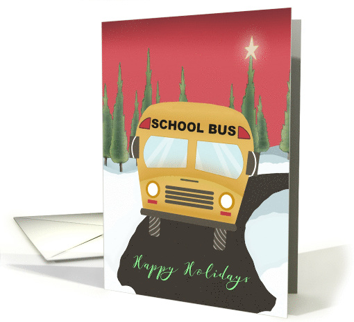 Happy Holidays to Bus Driver card (1580194)
