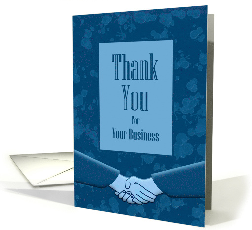 Business Thank You For Your Business Classic Blue Color card (1596876)