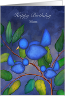 Happy Birthday Mom Blue Birds From All of Us card