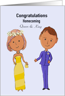 Congratulations Homecoming Queen King card