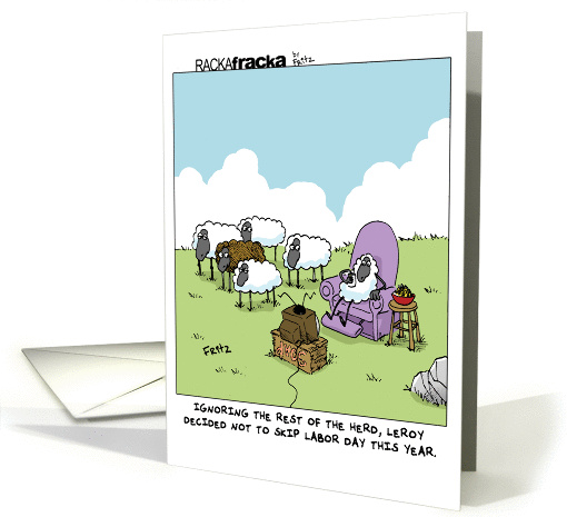 Labor Day - A Break from the Herd card (1313530)