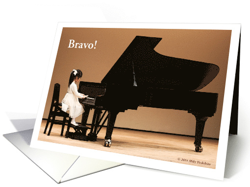 Bravo  To Young Girl  Congratulations  Piano Recital ... (1335388)