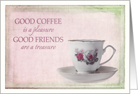 Good Friends Are A Treasure card