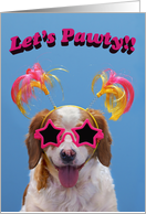 Let’s Pawty!! card