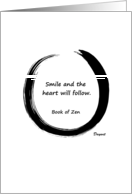 Zen Saying on the Heart card