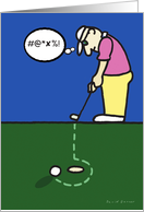 Golf - Happy Birthday card