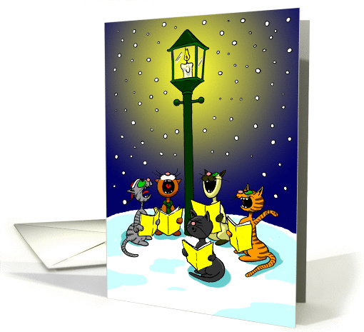 Caroling Cats card (1341154)