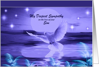 Loss of Son / My Deepest Sympathy - Dove Over Water card