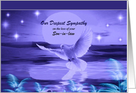 Loss of Son-in-Law / Our Deepest Sympathy - Dove Over Water card