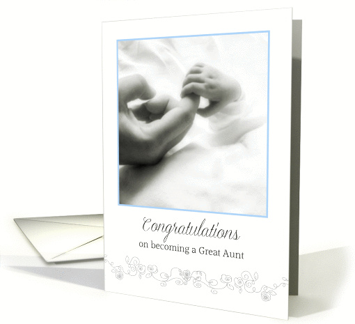 Congratulations on becoming a Great Aunt of a Grandnephew card