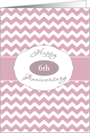 For Employee, Happy Anniversary, Customize for any Year, Chevron card