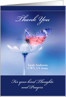 Thank You, Sympathy, Loss of Military Serviceman/Servicewoman card