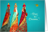 Peace at Christmas, Psalm 22, Three Magi, Gold Effect card