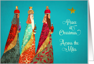Peace at Christmas, Across the Miles, The Three Kings, Illustration card