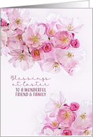For Friend & Family , Blessings at Easter, Cherry Blossoms card