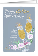 Customizable, From Both of Us, Happy Golden Anniversary card
