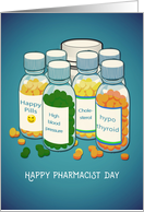 Happy Pharmacist Day, Tablets, Pills card