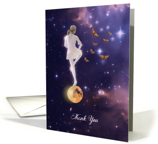 Thank You, Dance Teacher, Ballerina, Surreal Galaxy card (1462848)