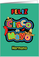 Feliz Cinco de Mayo, Hermano, To my Brother, Happy Cinco de Mayo card