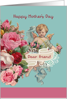 Dear Friend, Happy Mother’s Day, Vintage Angel card