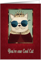 You’re one Cool Cat and the King of my Heart, Illustration card