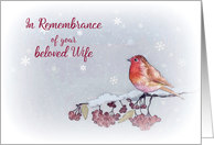 First Christmas, In Remembrance, beloved Wife, Religious, Scripture card