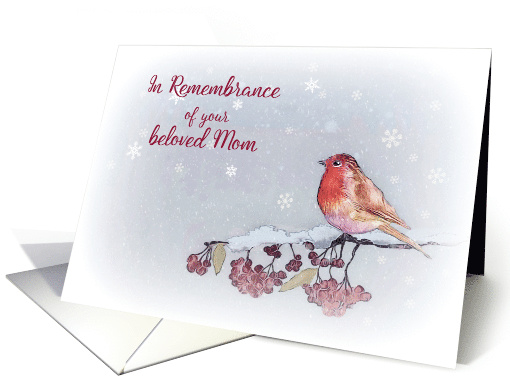 In Remembrance of your beloved Mom, Christmas, Religious card