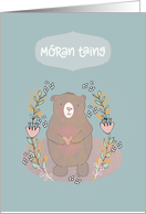 Thank You in Scottish Gaelic, Cute Bear, Illustration card