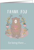 Thank You for Listening, Bear, Illustration card