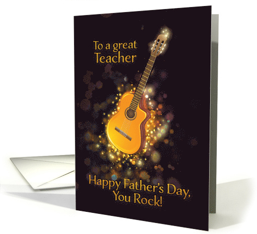 To a great Teacher, You Rock, Happy Father's Day, Retro,... (1525274)