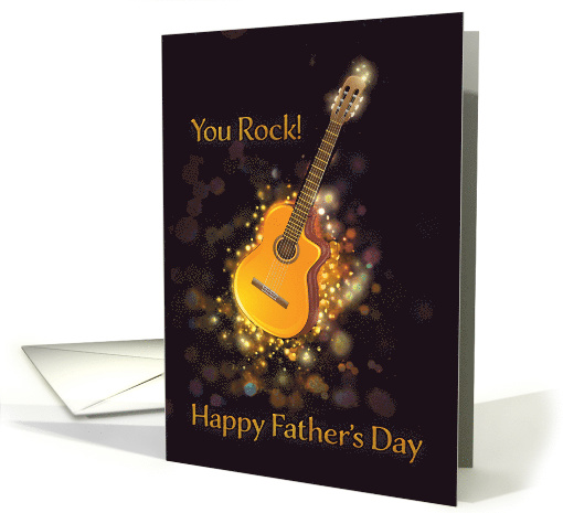 You Rock, Happy Father's Day, Gold-Effect card (1525738)