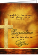 Priest, Congratulations on your Installation, Gold-Effect card