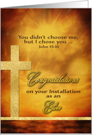 Elder, Congratulations on your Installation, Gold-Effect card