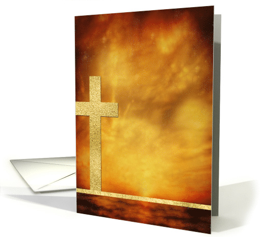 Any Occasion, Blank Note Card, Religious, Gold-Effect card (1531446)