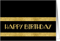 Happy Birthday, Corporate, Gold-Effect card