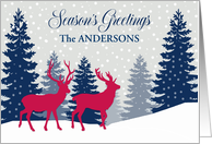 Customize, For Any Name, Season’s Greetings, Landscape card