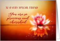 To a very special Friend, Hospice, Final Goodbye, You are Precious card
