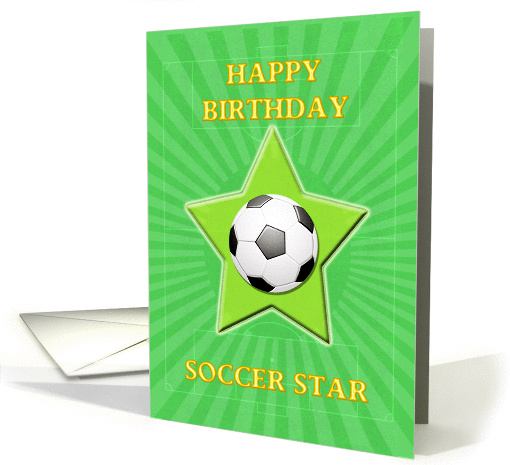 Super Star soccer birthday card (1381784)