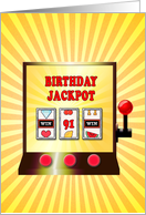 91st birthday slot machine card