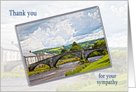 Thank you for your sympathy landscape and bridge card