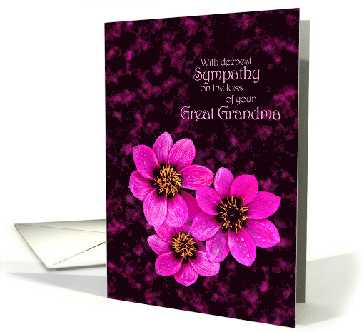Sympathy on the loss of great grandma card (1504524)