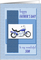 Son, motor bike father’s day card