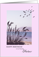 Partner Birthday, Seaside Scene card