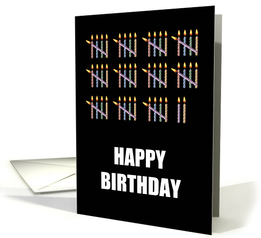 57th Birthday with Counting Candles card (1582658)